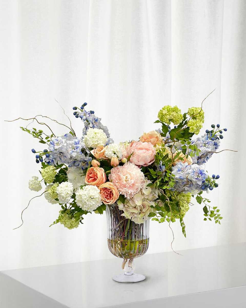 Mixed 36" Faux Floral Arrangement in Tubbiness Vase